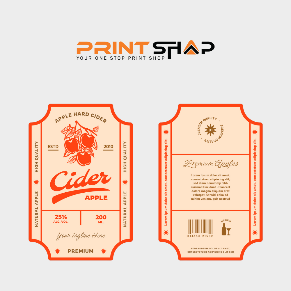 bottle labels
